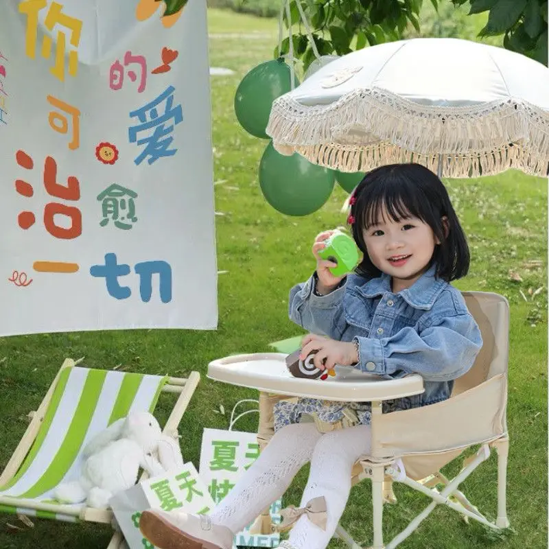 Outdoor camping picnic chair, portable folding for children only