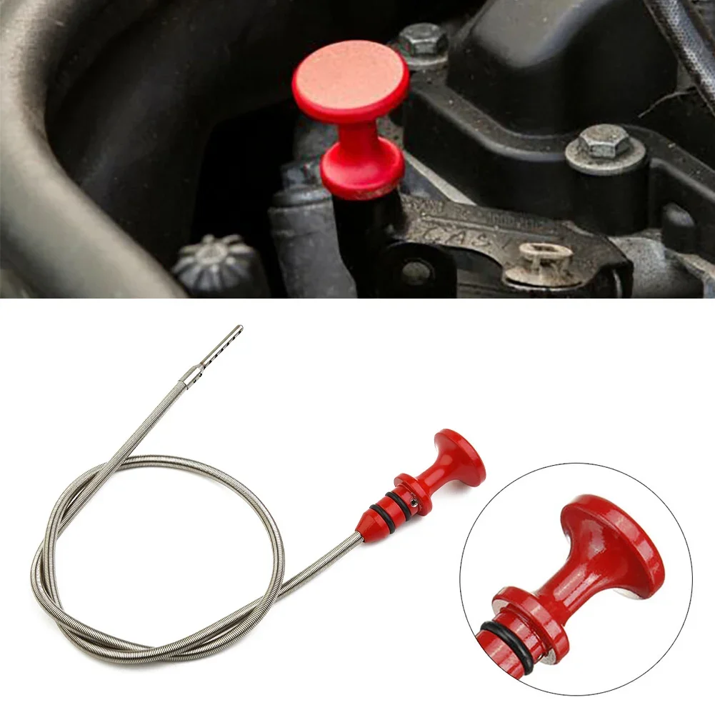 

1pc Car 61cm Engine Oil Dipstick Dip Stick Tool 1143758597007 For MINI For-Cooper R55 R56 R57 1.6L 07 - 16 Aluminum Plastic