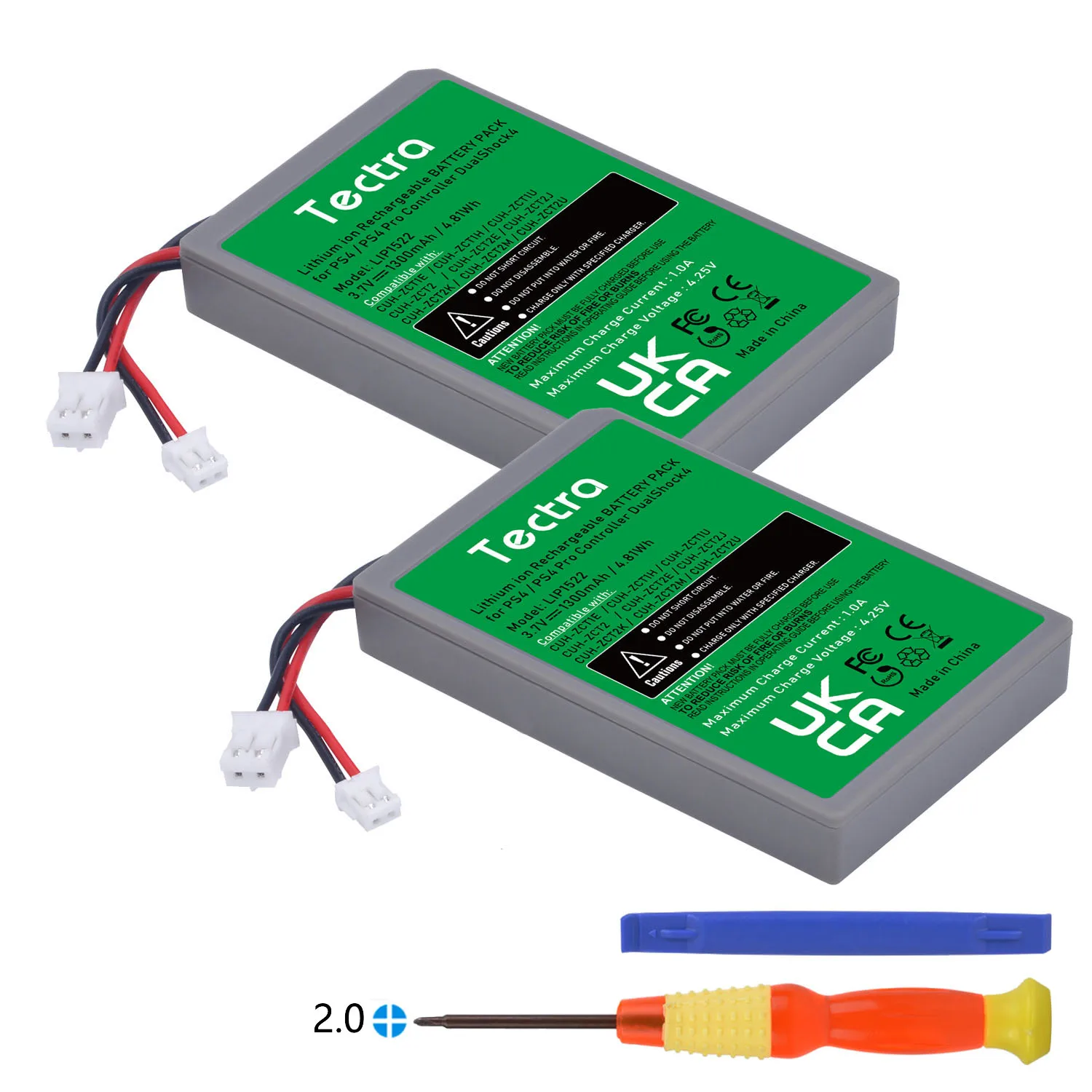 Batteria Lip1522 Per Controller Wireless Sony Playstation 4 Ps4 Ps4 Pro Cuh-Zct1E Cuh-Zct1H Cuh-Zct1U Cuh-Zct2 O Cuh-Zct2U