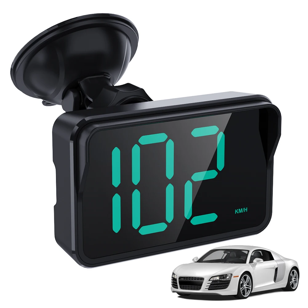 Car HUD GPS Head Up Display Digital Speedometer Universal Smart Overspeed Alarm Speed Meter For All Cars Electronic Accessories