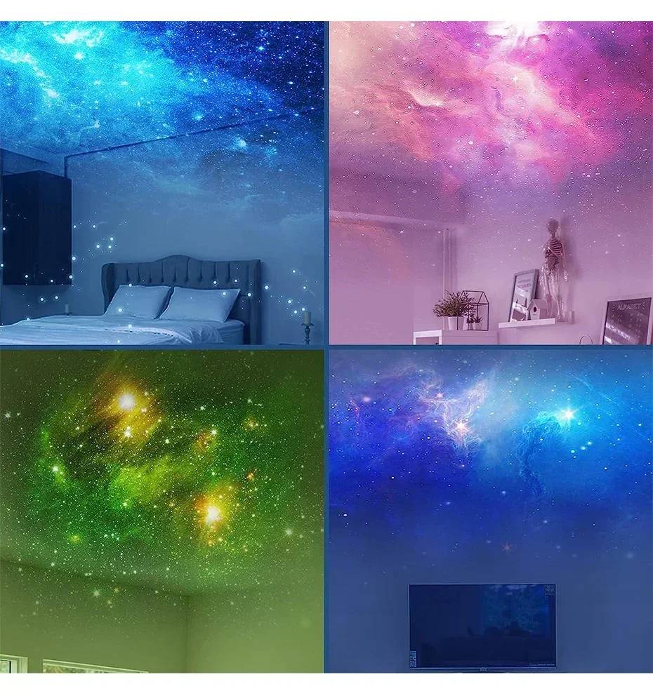 Galaxy Astronaut Projector LED Night Light Starry Sky Porjectors Lamp Decoration Bedroom Room Decorative For Children Gifts