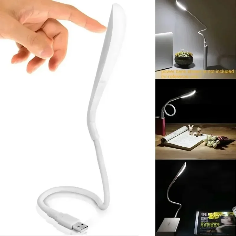 미니 휴대용 노트북 USB LED 빛 BendableTable 책상 램프 독서 작업 보조베터리 캠핑 PC 노트북 책 야간 조명