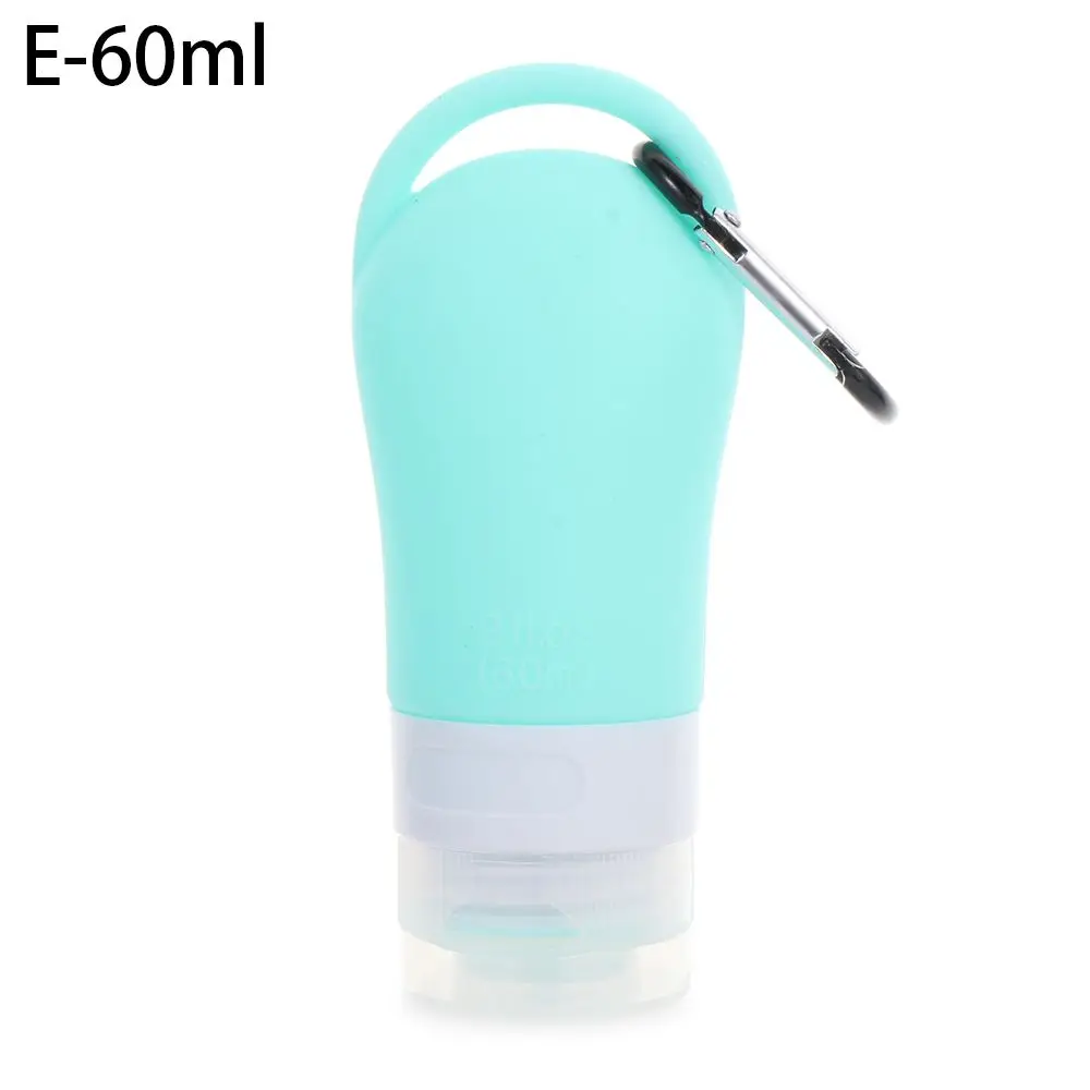 Refillable Silicone Travel Shampoo Squeeze Bottle with Hook
