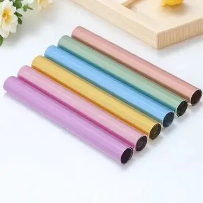 6Pcs 우아한 아연 합금 네일 펜 보호 캡 매니큐어 브러쉬 커버 네일 아트 스튜디오를위한 차광 밀봉 금속 캡