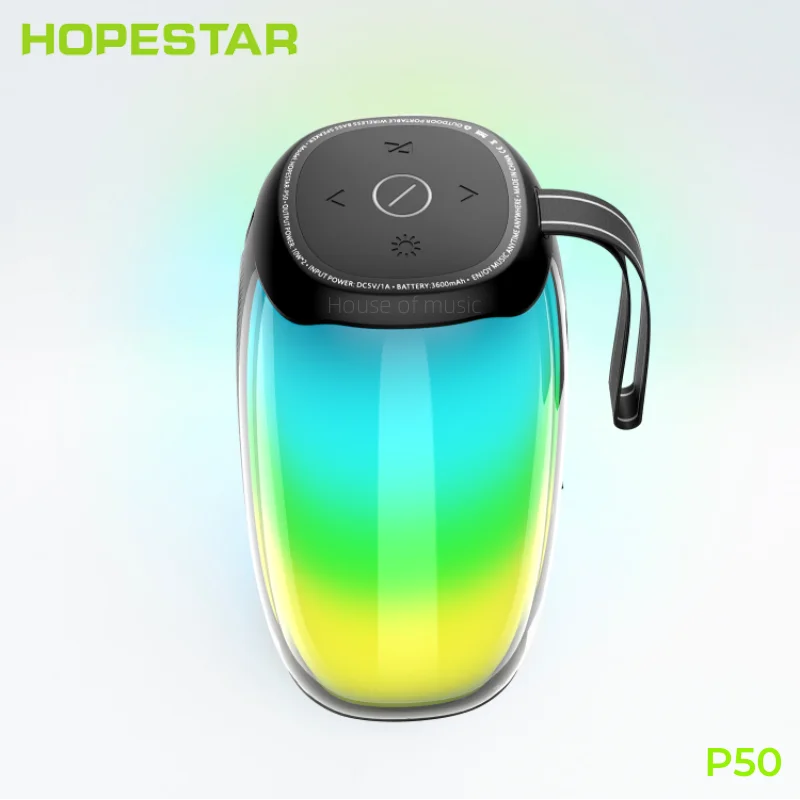 

HOPESTAR-P50 Outdoor IPX6 Waterproof Wireless Bluetooth Speakers Portable Subwoofer TWS Series Stereo with PULSE Flashing Light