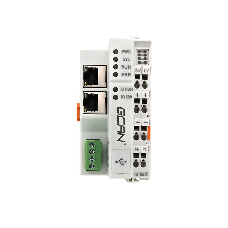 프로그래밍 가능 로직 컨트롤러 GCAN PLC-400/510/511 (CAN, 이더넷, Codesys PLC 지원, RS232/485 인터페이스 포함)