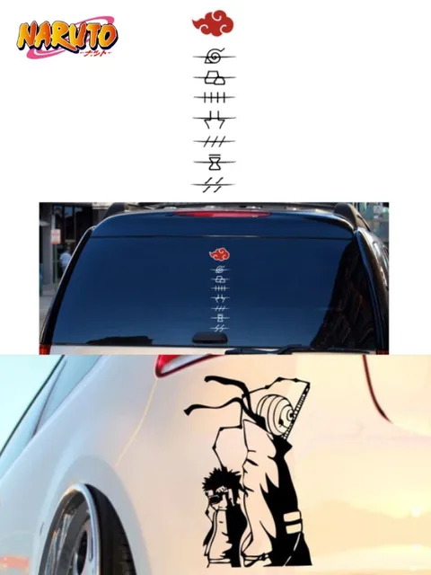 LLY-0169 para ninja akatsuki sinal pvc carro adesivos portátil