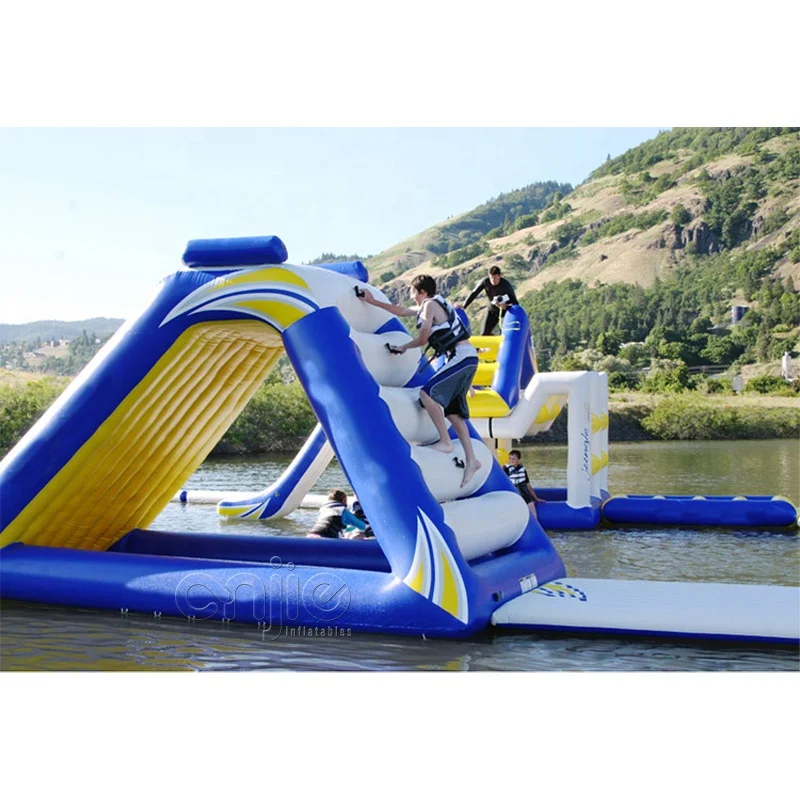Water Slide Amusement Park Inflatable Floating Swimming Pools Inflatable slip and Slide Sea Tube