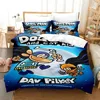3D Print Cartoon Dog Man Bedding Set Quilt Bed Cover Comforter Duvet Cover Pillow Case 2-3 Pieces Sets Kids Adult Bedroom Decor 2