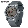 SANDA 3252 Top Popular Student Quartz Watch Fashionable and Simple Luminous Waterproof Silicone Tape Children's Quartz Watch 5