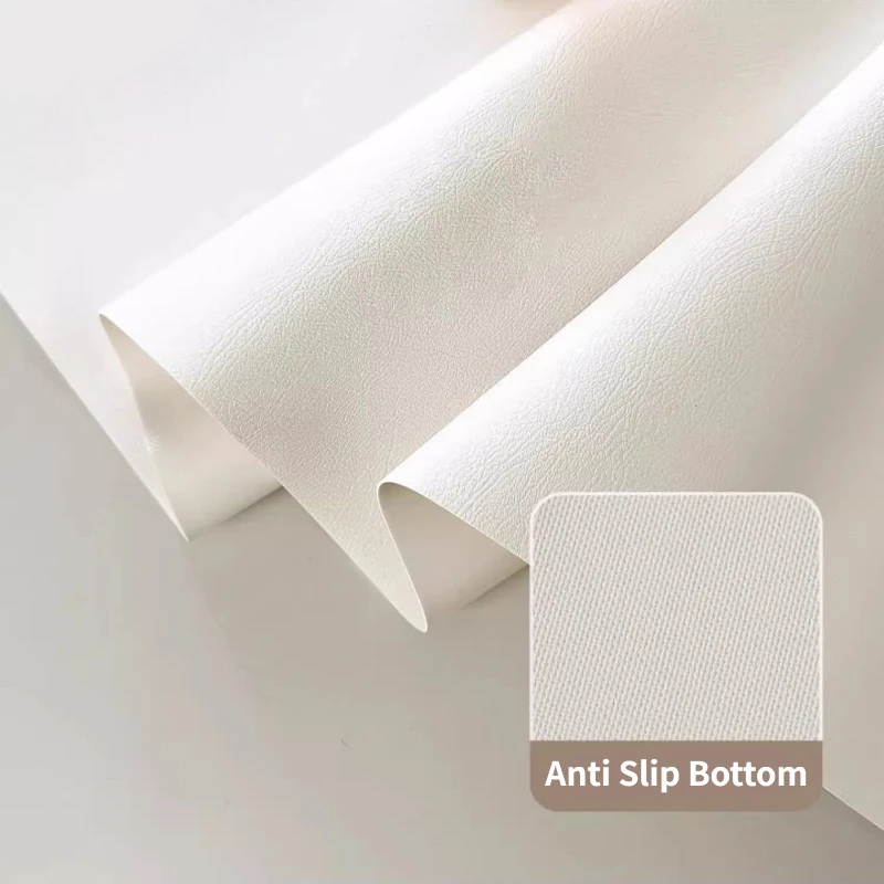 Minimalist Line Table Mat Waterproof Oil-proof Placemat Beige Striped Kitchen Desktop Decorative Cover Mat Modern PVC Table Mats 6