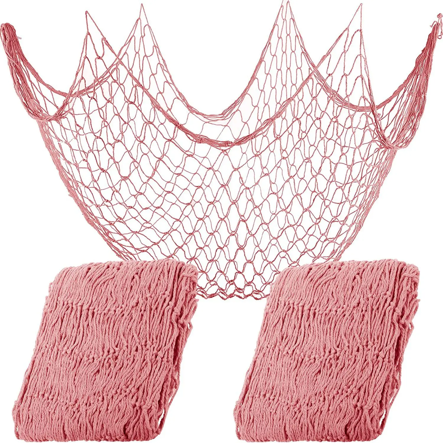 New Hot 2 Pcs Fish Net Wall Decoration Cotton Fishnet Decor for