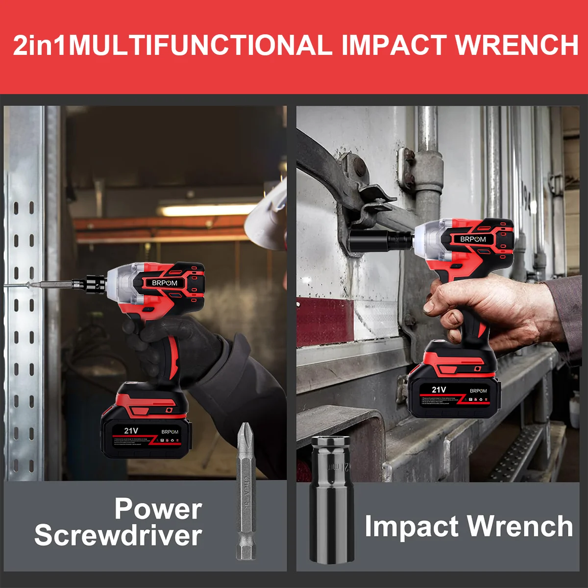 Rechargeable Electric Impact Wrench Power Tool