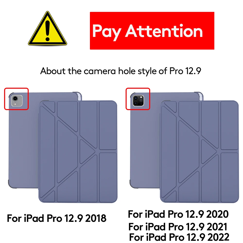 para Ipad Pro 12.9 Case 2023 2023 2023 2023 Capa Protetora Tablet Case Funda para Ipad Pro 12 Case com Suporte de Lápis Caqa - Imagem 6