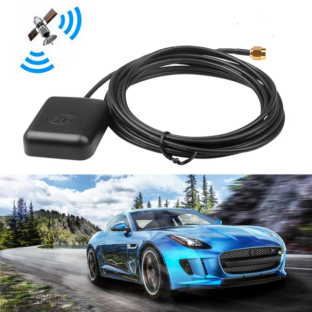 Car GPS Antenna Android Mirror GPS DVR Radar Detector GPS Log Tracker Recording Rear View GPS Navigation Antenna Module 2