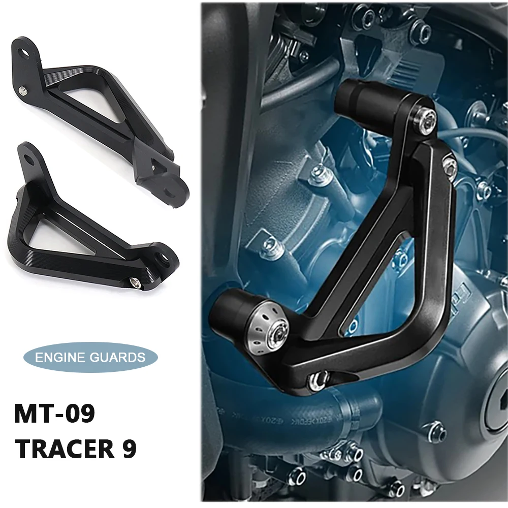 CNC Aluminum Motorcycle Engine Guard Crash Bar Frame Slider Protector For YAMAHA MT09 MT-09 SP Tracer 900 9 GT XSR900 2021 2022