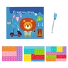 Kids Magnetic Fraction Math Montessori Toys Wooden Fraction Book Set Arithmetic Teaching Aid Kids Educational Learning Toys 6