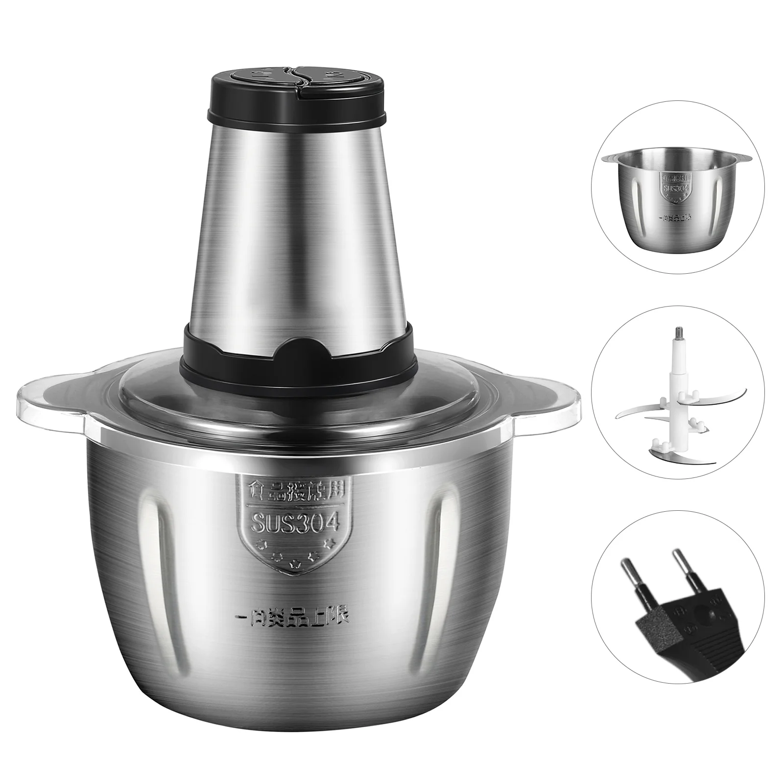 Buy Wholesale China Factory Electric Meat Grinder 2l Food Processor  Stainless Steel Meat Chopper & Meat Grinder at USD 9