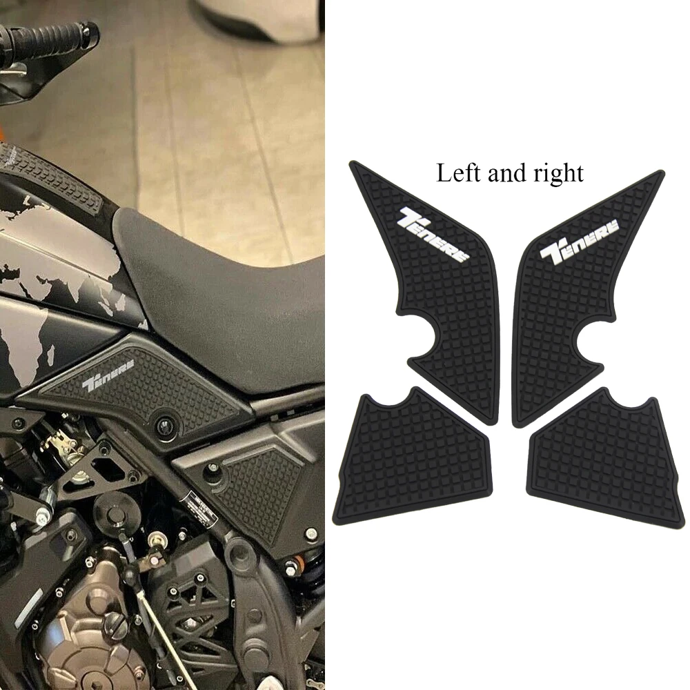 

FOR YAMAHA Tenere 700 T700 XTZ 700 2019 2020 Motorcycle Non-slip Side Fuel Tank Stickers Waterproof Pad Rubber Sticker