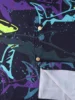 Men's short-sleeved shirt Ocean Overlord Cartoon Shark Pattern Printing Suitable for Summer Hawaiian Seaside Vacation Style Men' 5