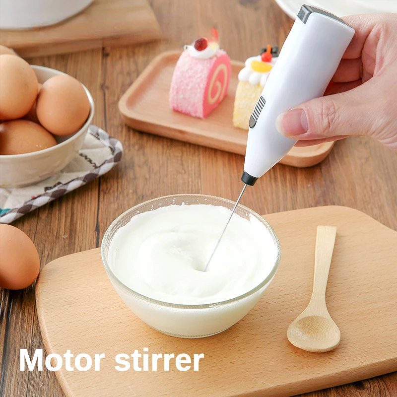 Electric Mini Household Egg White Foaming Mixer Baking Cream Whipper  Kitchen Drink Foamer Coffee Cappuccino Creamer