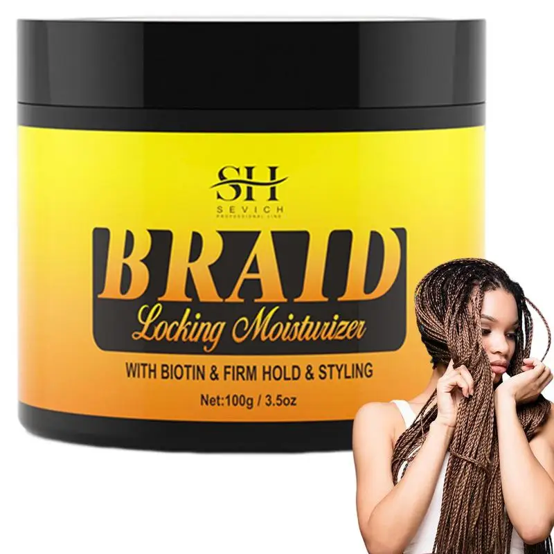 

Braiding Gel Moisturizing Extreme Hold Instant Braid Jam Neat Braiding Conditioning Shining Gel For All Hair Types 100g Locking