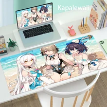 

Computer Anime Mouse Pad Mousepad Large 900X400mm Mouse Pad Desk Keyboard Pad Xxl Playing Honkai Impact Games Desk Mat Pad