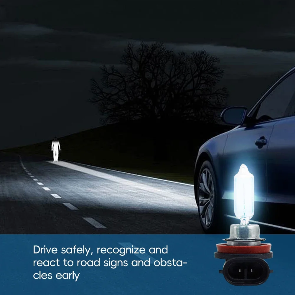 Super Bright Cool Blue Halogen Headlight Bulb, 6000K, 12V, 55W/100W