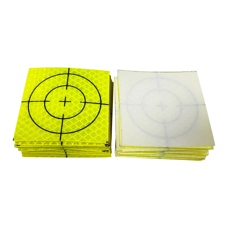 초강력 형광 녹색 반사판 시트, 반사 테이프 타겟, 20, 30, 40, 50, 60mm, 50 개