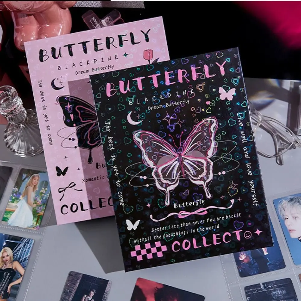 Album Shell A5 Photocard Binder Collect Book Butterfly Book Jacket A5 Idol Photo Card Holder 6-hole Ins Idol Photo Album