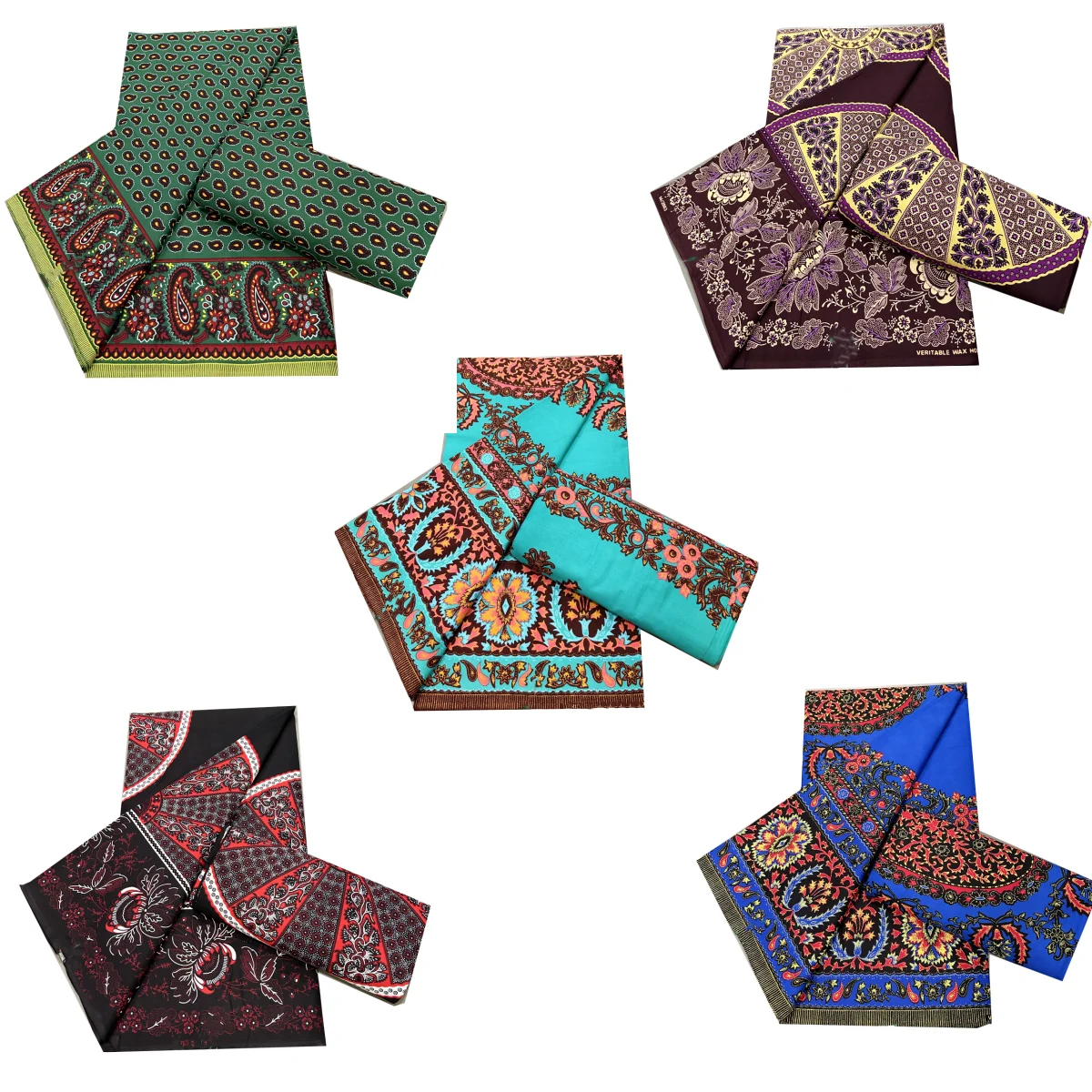 African Wax Fabric 6 yards Ankara Floral