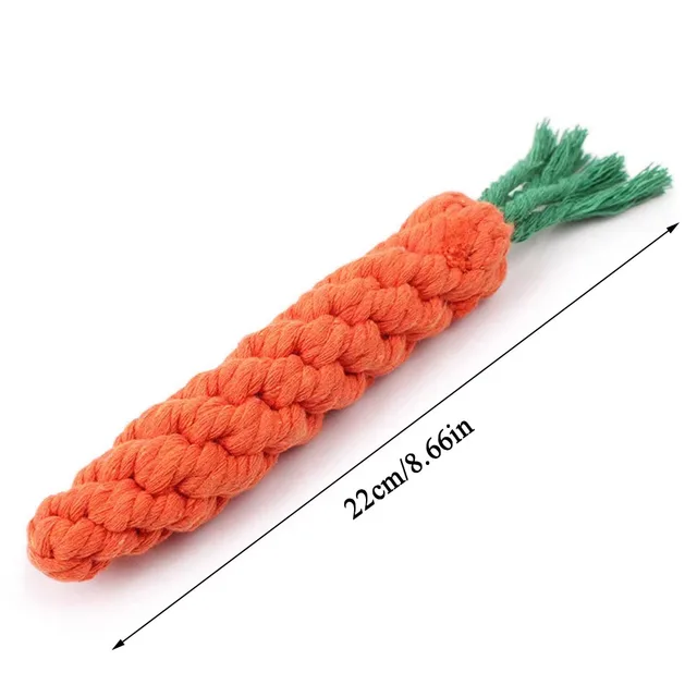 Carrot Rope Dog Chew Toy 5