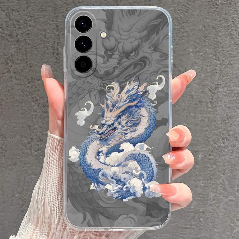 Pink Star Dinosaur Creative Silicone Clear Phone Case - Durable Bumper Housing Design