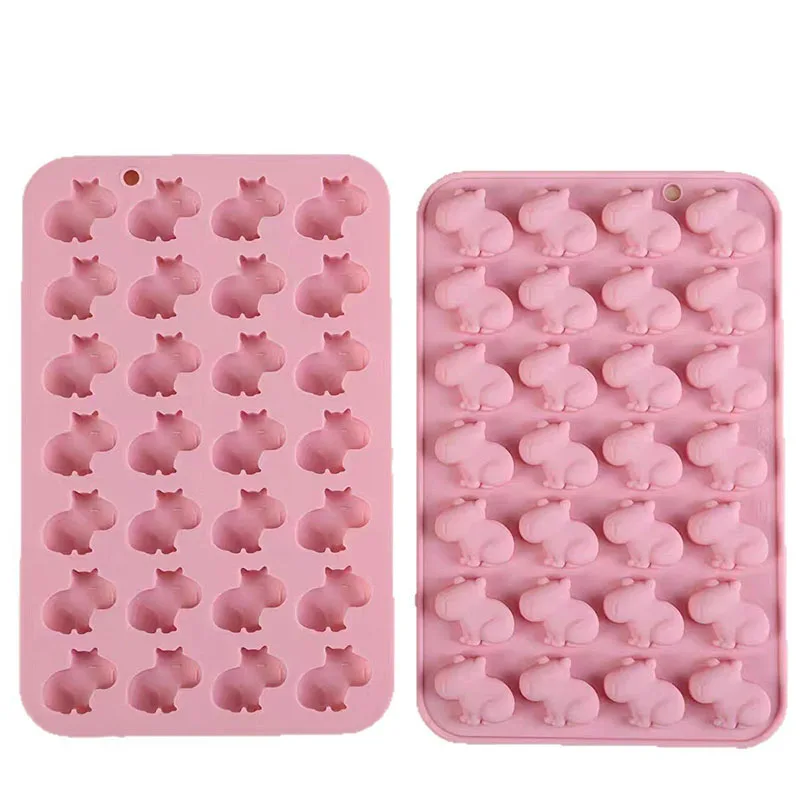 3D Capybara Silikon Form Cartoon Tier Schokolade Cookies Eiswürfel Tablett Gummy Gelee Seife Für Baby Dusche Kuchen Dekoration Werkzeuge – Detail 3