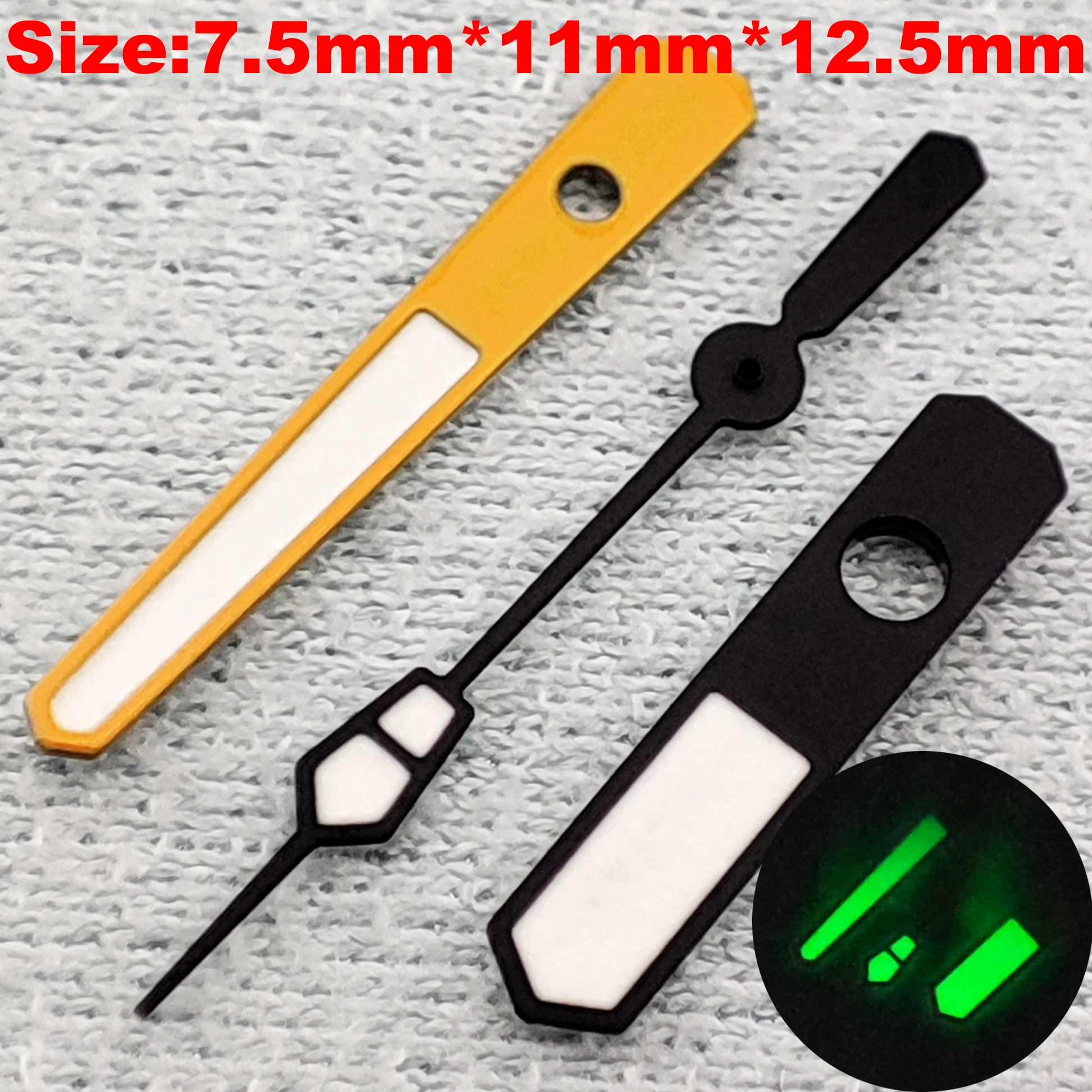 Luminous Multi-Color Watch Hands - Green, Black, Silver, Gold, Rose
