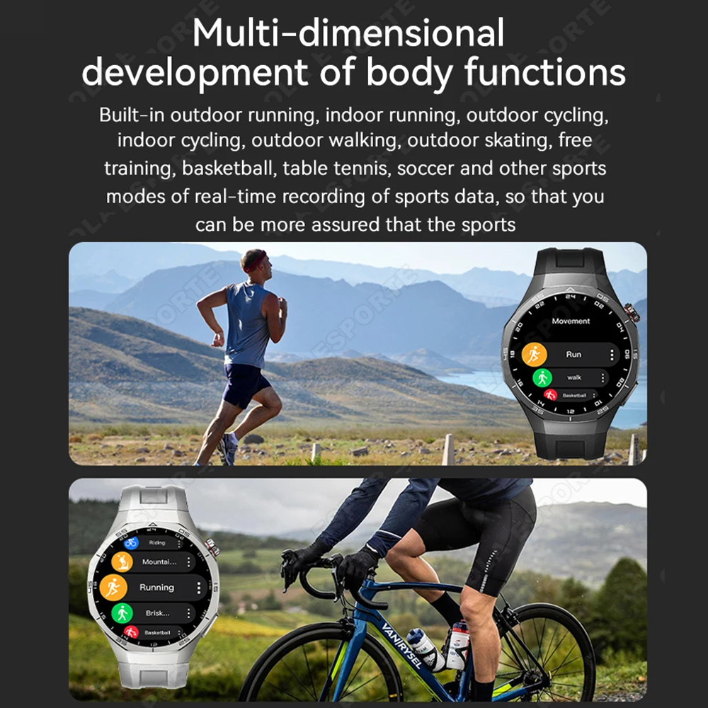 2026 New Smart Watch 5 Pro Men HD AMOLED Screen GPS Heart rate Bluetooth Call IP68 Waterproof Man Smartwatch Holiday Gifts HW12 5