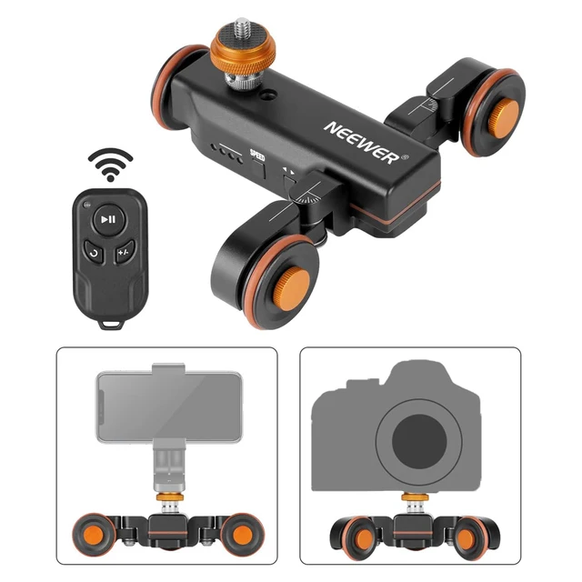 Neewer Mini Slider Aus Kohlefaser - Für Kamera & Smartphone, 40 Cm, Mit 4 Kugellagern