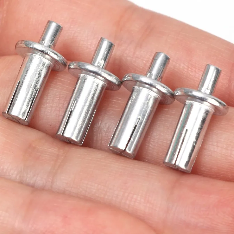 7mm/9mm/11mm Hammer Drive Rivets Aluminum Core Rivets Round Head Knock Type Expansion Screw for Furniture Cabinets Fixed