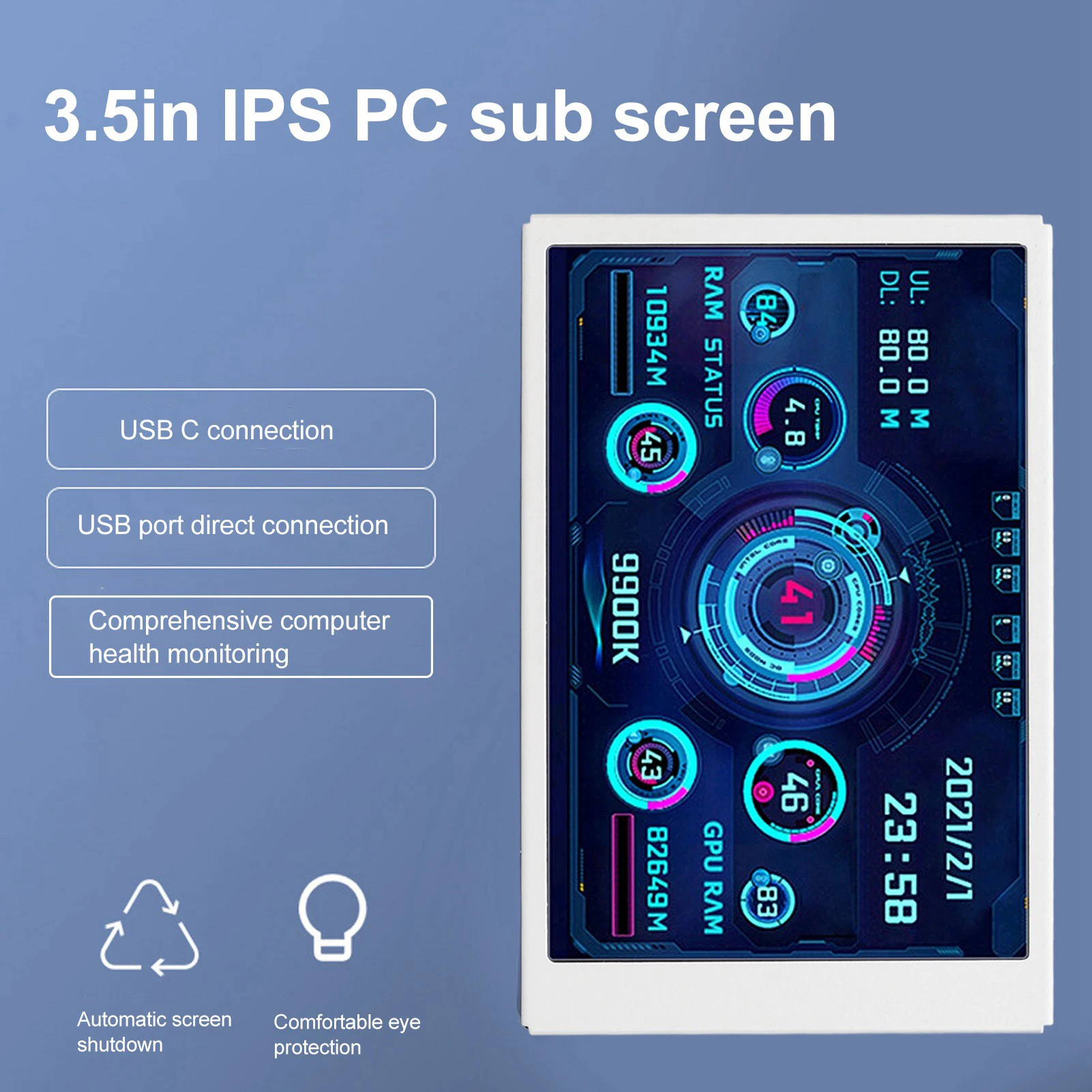 PC µ  IPS Ǯ  ÷  ȭ, AIDA64 PC CPU RAM ϵ ũ  Ϳ, 3.5 ġ