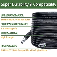 High Pressure Water Cleaning Hose Pipe Pressure Washer Hose 6 10 15 m for AR Michelin Black & Decker Makita MAC Allister Stanley 2