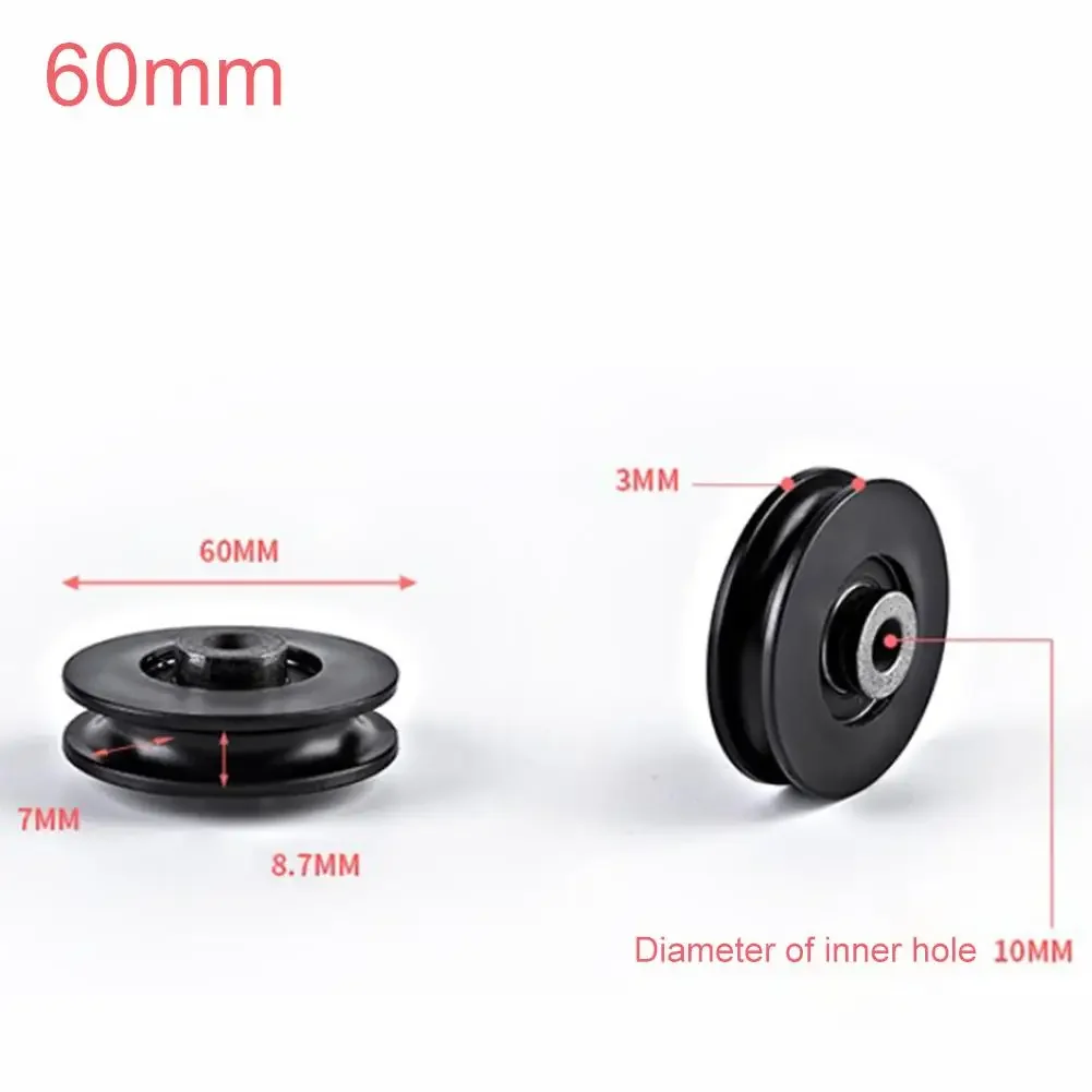 Fitness Pulley Wheel 4Pcs Nylon Bearing