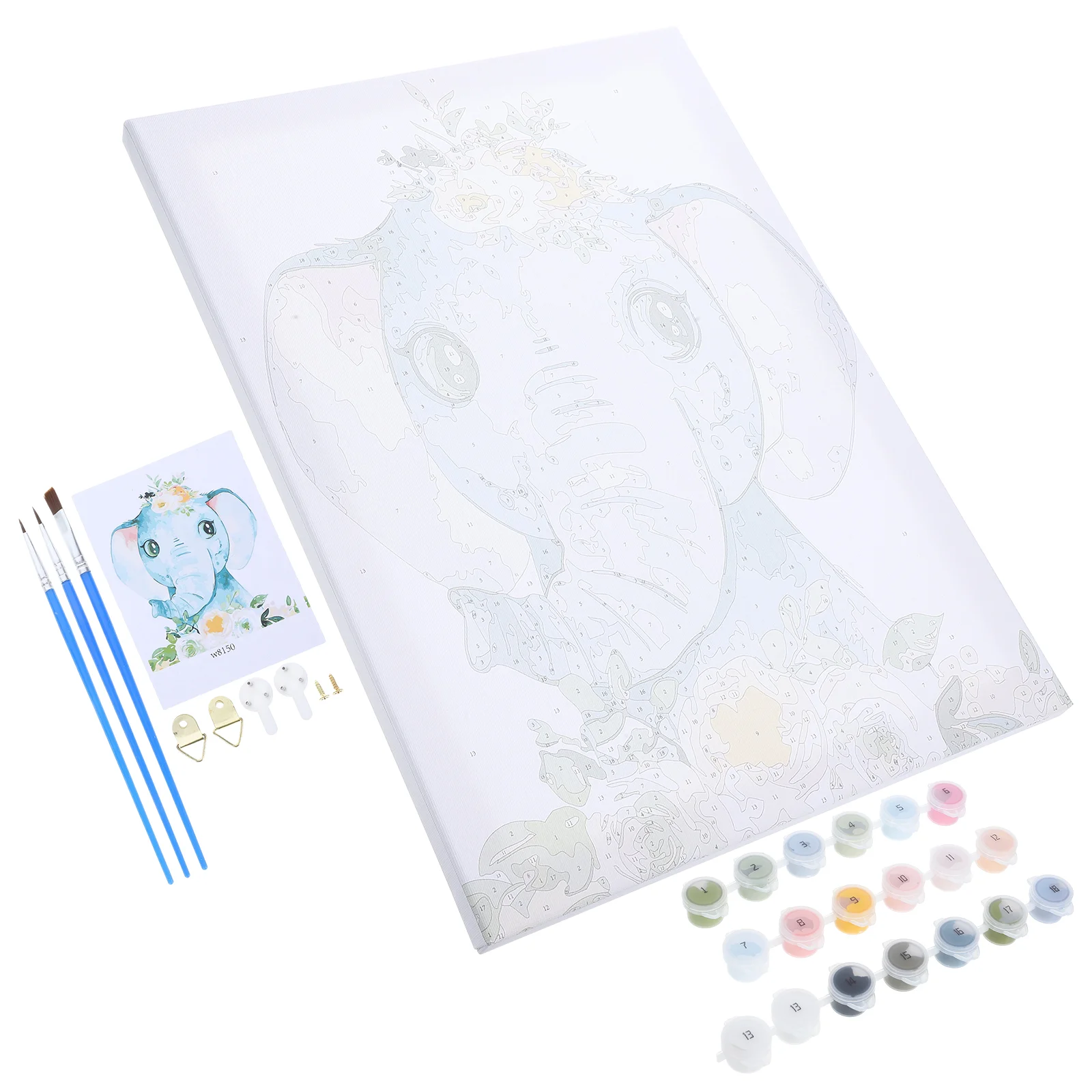 

Hand Painted Decorative Painting Brushes for Kids Canvas Pictures Drawing Paintwork