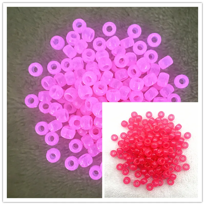 8x6mm Strong Luminous Spacer Beads Glow In The Dark Fishing Loose Beads for Jewellery Marking DIY Bracelet Accessories 50pcs