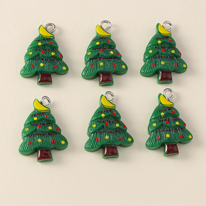 20 Stück 11x17mm süße Harz Weihnachten Weihnachtsmann Charms Anhänger für Schmuckherstellung Halsketten Ohrringe Armbänder DIY Handwerk SUpply – Detail 18