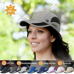 【GADIEMKENSD】 Unstructured Quick Dry Sports Cap Lightweight Breathable Summer Sun Hat for Unisex