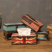 European Retro Tissue Box Home Living Room Coffee Table Napkin Storage Box Bedroom Car Tissue Box Tissue Box Holder 1