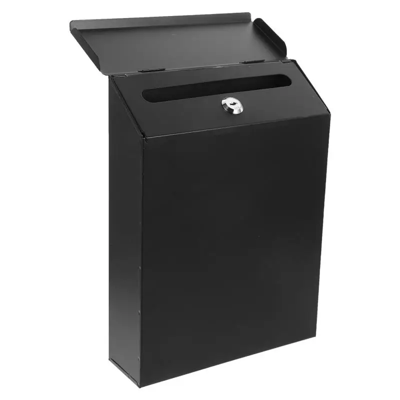 Description Picture 4 of itemMailbox Outdoor Letter Newspaper Box Email Suggestion Box Rural Wind Signal Box Vintage Wall Mounted With Key For Garden Yard
