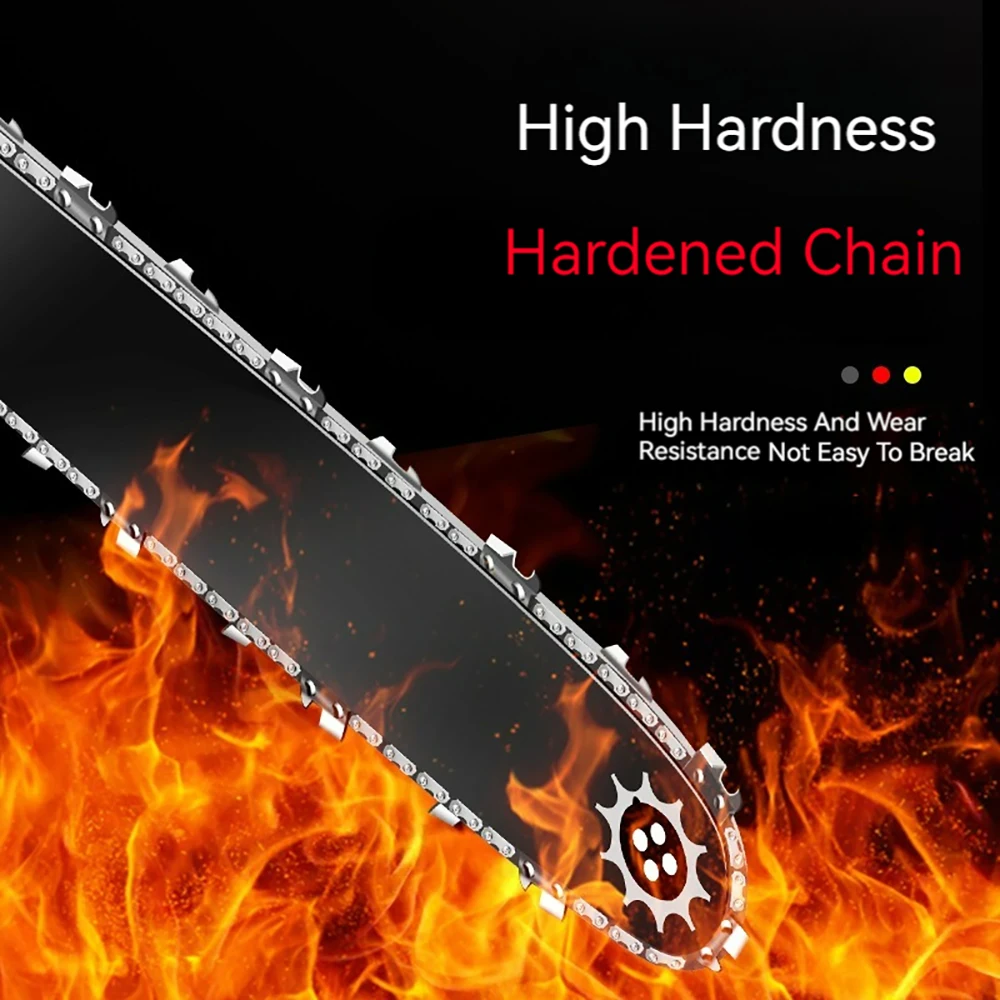 16 inch Saws For Cutting Wood Rechargeable Saw Tool Wireless Electric Saw w/ 59 Link Chain 3/8"LP Pitch Alloy Body Rounded Teeth 5