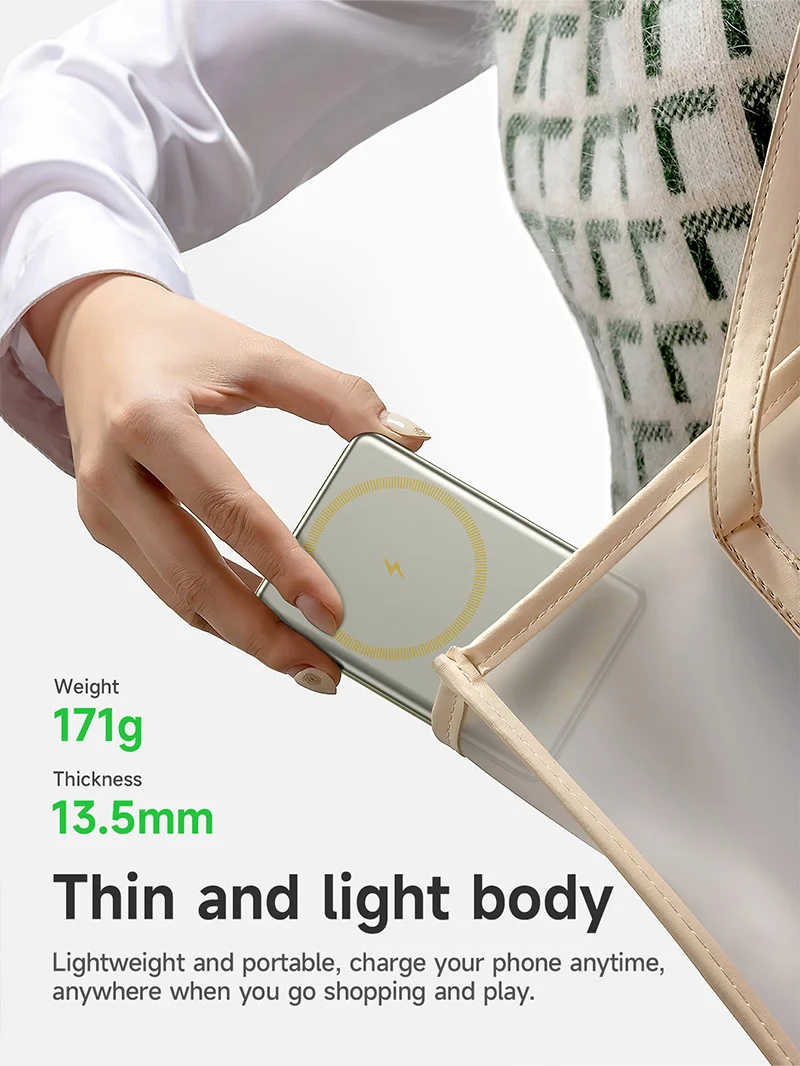 HOCO Q26A 10000mAh Magnetic Wireless Power Bank PD20W