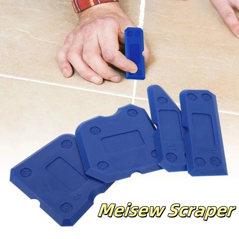 Silicone Glass Cement Scraper Sealant Grout Remover Tool 4pcs